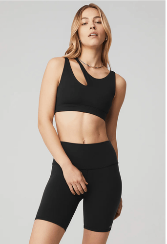 トップス [ayu.f] Alo Yoga High Neck Bra Seamless Delight High Neck Bra - Athletic Heather Grey | ALO