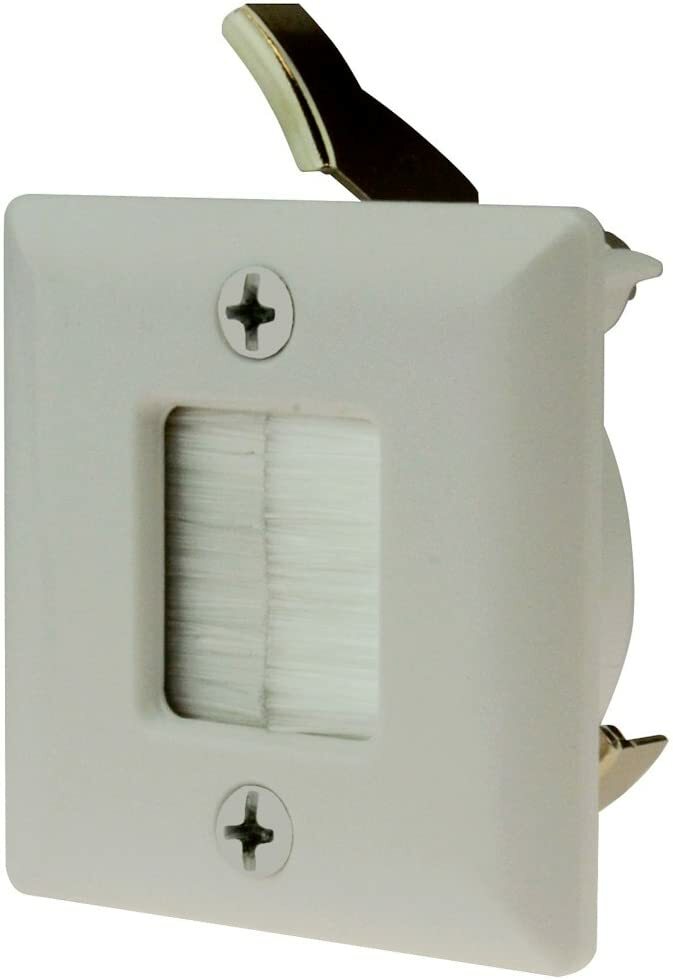 : 1 3/4" Hole Saw Plate With Brushes, White
