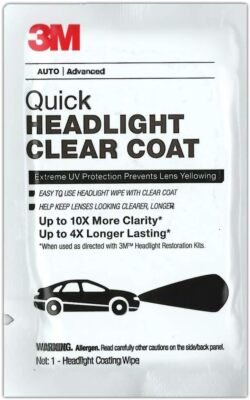 3M Quick Headlight Clear Coat Wipes Clean Prevent Len Yellow Easy Use 1-40 Piece