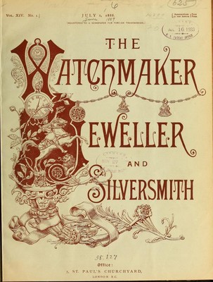 1875-1894 WATCHMAKER AND JEWELER SILVERSMITH OPTICIAN MAGAZINE 148 issues DVD