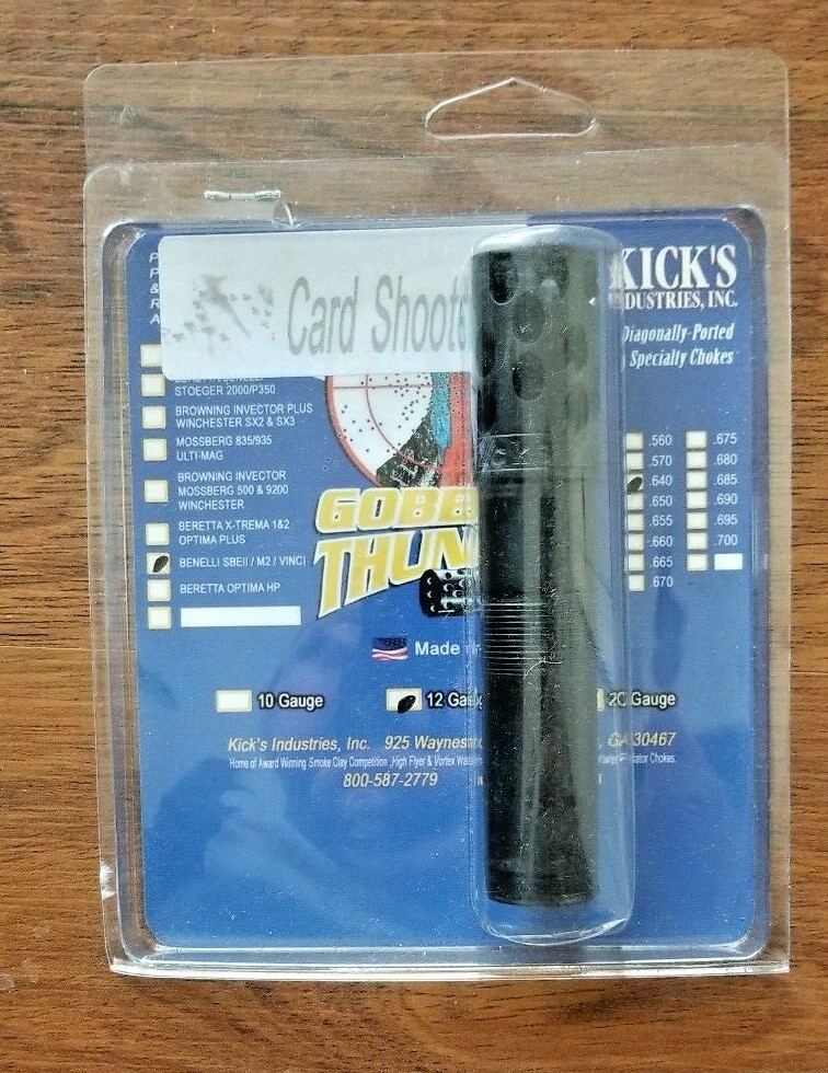 Kicks Gobblin Thunder Card Shooter Turkey Choke For Benelli Crio/Crio Plus SBEII