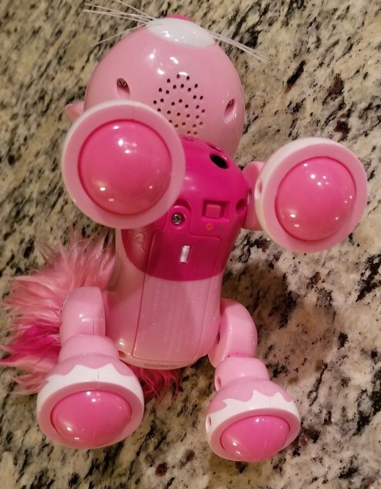 Zoomer Meowzies Spin Master 2016 Interactive Toy PINK Cat w/Batteries
