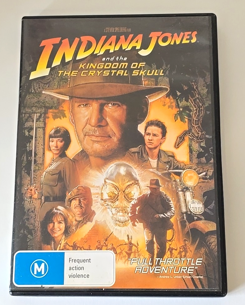 Indiana Jones and the Kingdom of the Crystal Skull DVD (Region 4, 2008)Free Post