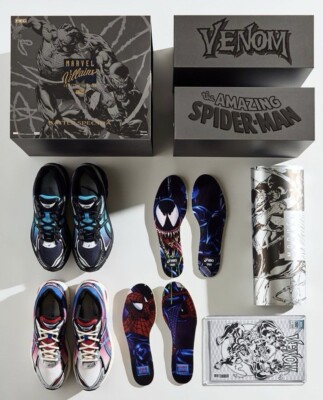 ASICS GT-2160 Kith Marvel Villains Spider-Man Venom Pack Size 4 Men IN HAND!!!
