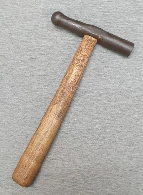 Antiker Kugelhammer 24 mm Ausbeulhammer Treibhammer Schmied Goldschmied 400g ALT
