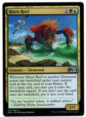 MTG RISEN REEF CORE SET 2020 UNCOMMON ELEMENTAL LP/NM MODERN OMNATH BLUE GREEN