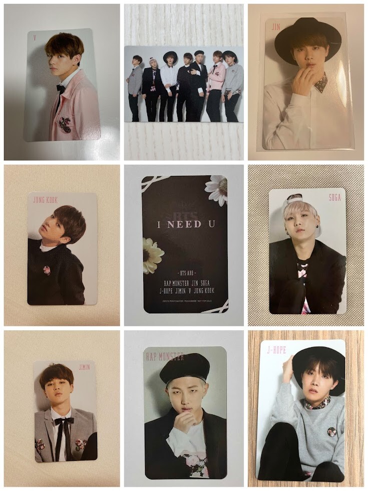 ジョングク　トレカ　 I NEED U 会場限定版　INU BTS 防弾少年団 ジョングクトレカ 4枚セット LOVE YOURSELF You