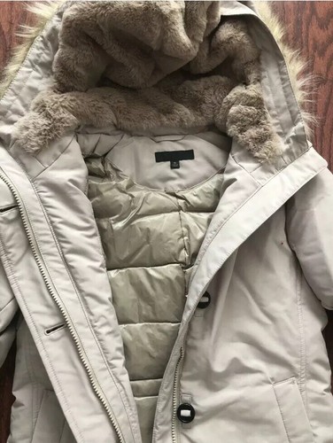 Pre-owned Uniqlo Women Ultra Warm Down Coat Size M/l In Beige