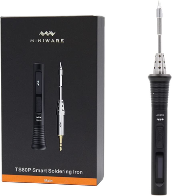 Mini Soldering Iron Kit TS80P Solder B02 Tip Heats up Fast