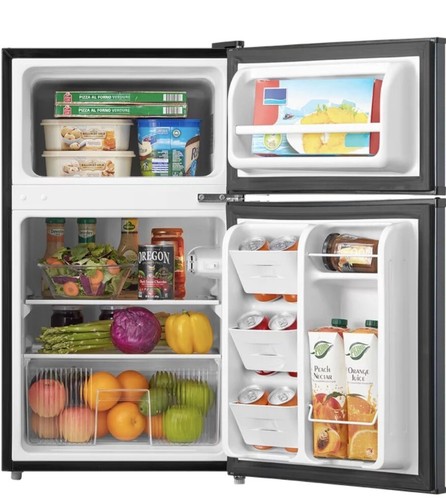 （関税込）L i z z i e M a n d l e r ミニ三日月フープ 3.2 Cu.Ft Mini Fridge with Freezer,Single Door Mini Fridge