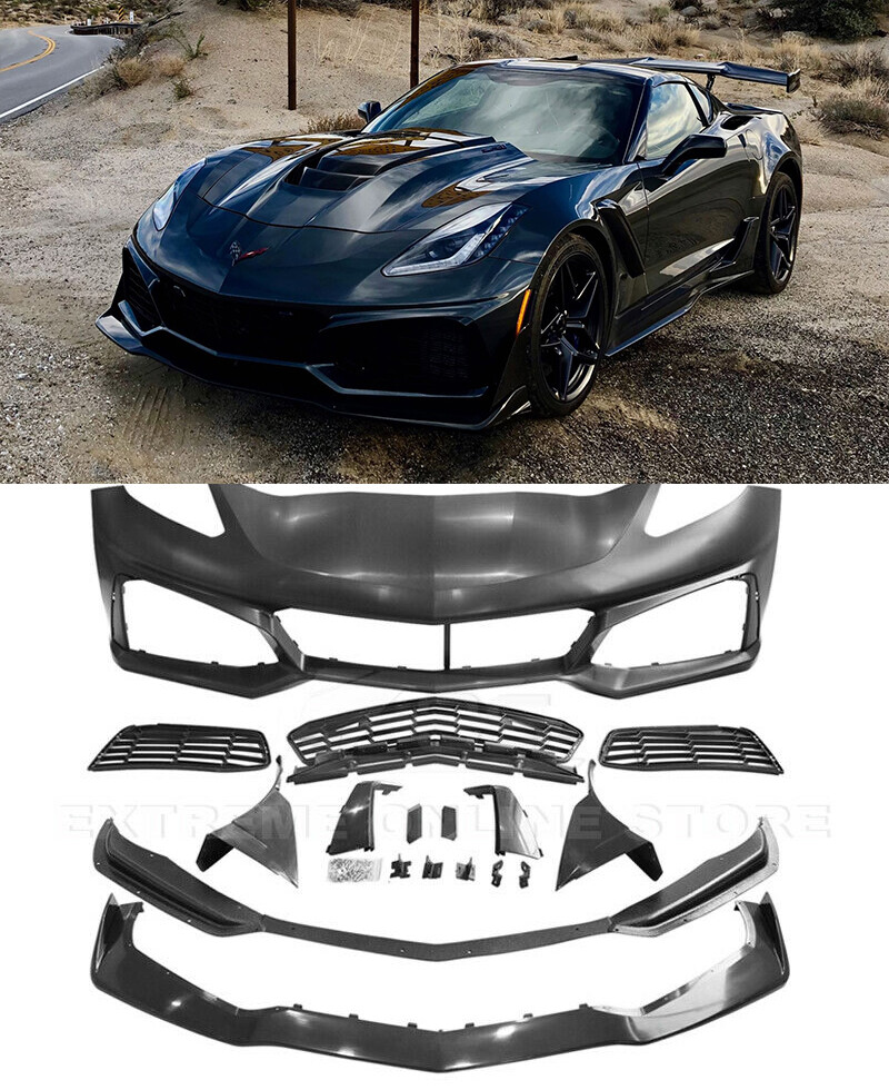 For 14-19 ZR1 Style Corvette C7 | Front Bumper Cover Lower