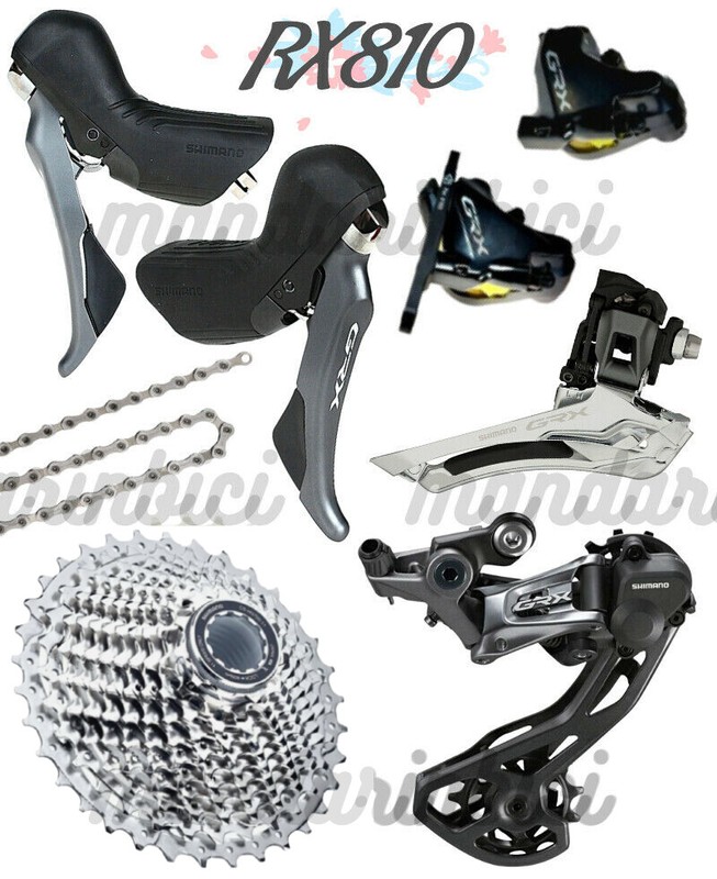 Shimano GRX RX810 Mechanical 5pcs Groupset 2x11speed New Gravel bike build kits