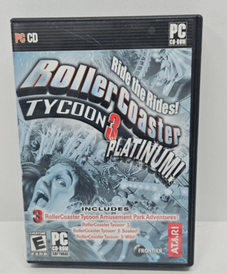 PC: RollerCoaster Tycoon 3: Platinum **NO GAME* ARTWORK/MANUAL* *FREE SHIPPING*