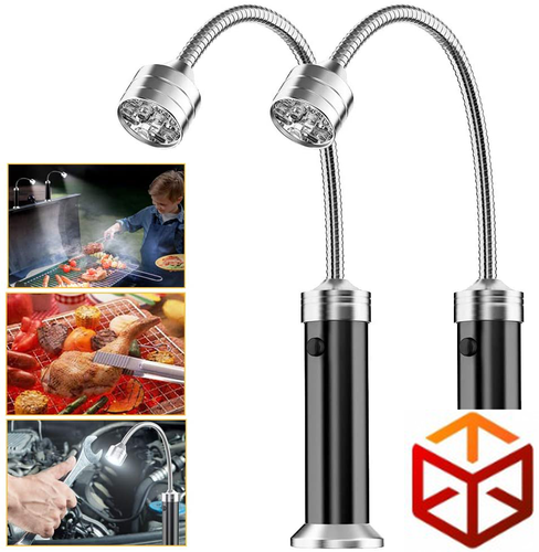 Grill Lampe, 2 Stück Magnetische Grilllampe BBQ,LED Grill Lampe 360°Verstellbare