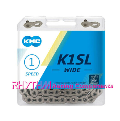 KMC 1/8 x 1/2 single Speed K1SL Silver BMX, Freestyle & Fixed Gear Chain