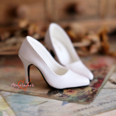 1/3SDGR/13 BJD Shoes Pointed-toe High Heels Basic Style Stilettos Matte White DZ