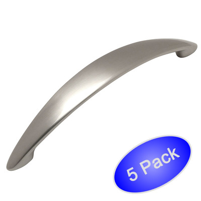 *5 Pack* Cosmas Cabinet Hardware Satin Nickel Handle Pulls #6003-128SN