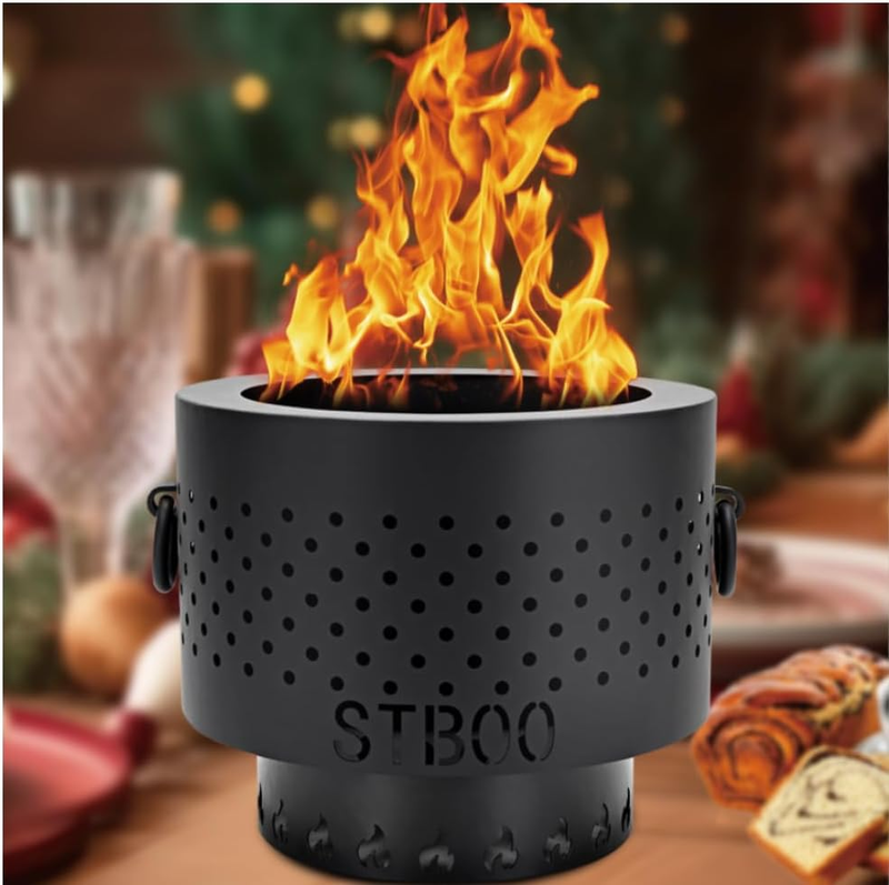 Tabletop Fire Pit, Outdoor Fireplace Propane Mini Stove Portable Indoor Burning