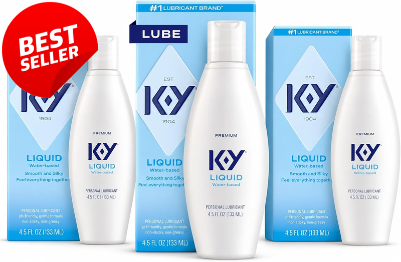 3Pk Water Based Personal Lubricant 4.5oz Body Friendly Latex Safe - US