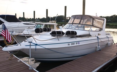 1997 Wellcraft Excel 26 Foot Cabin Cruiser 300 Hp Volvo Penta Duo