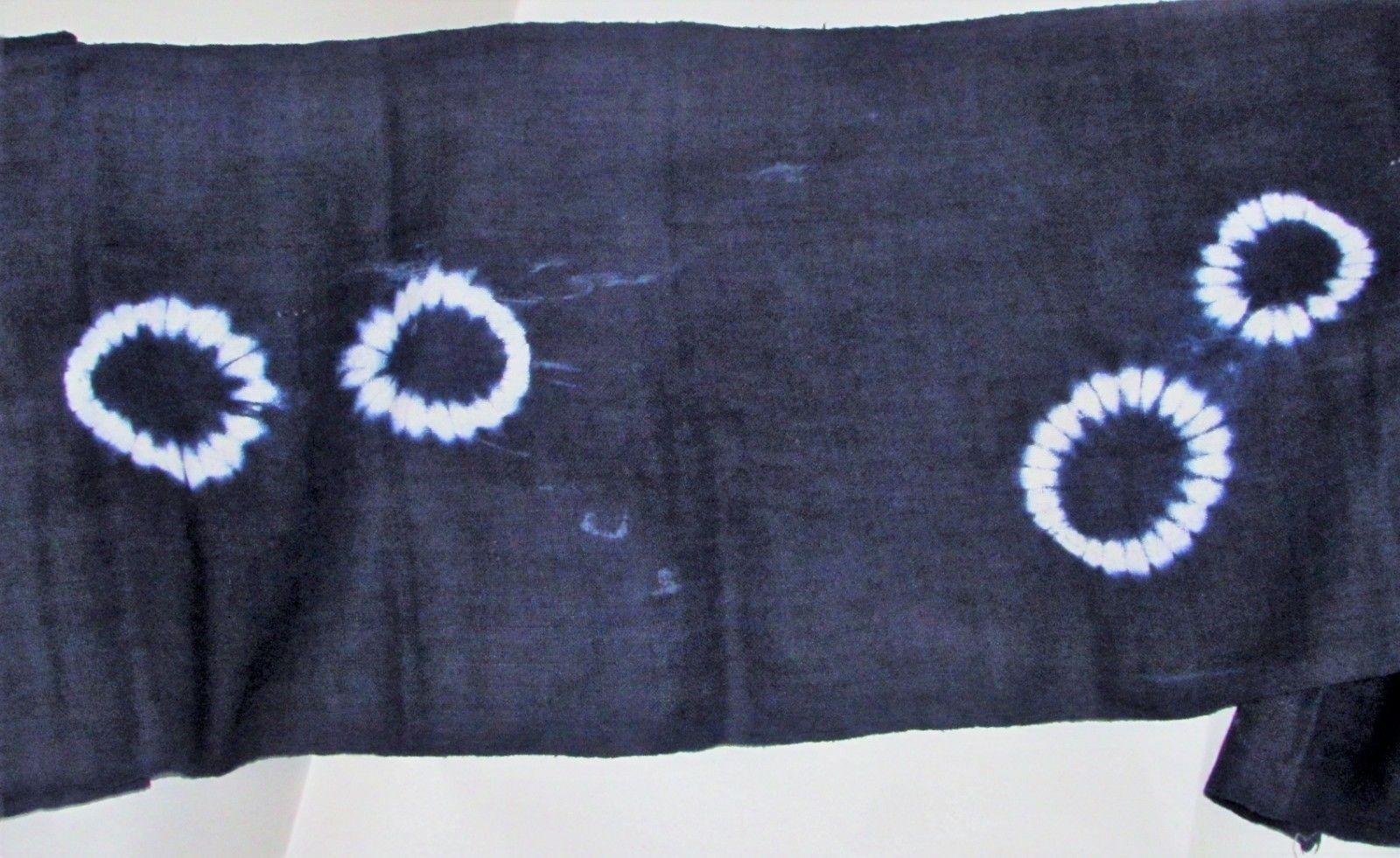 Folk Indigo Hemp Textile / Batik / Thailand / 11.25