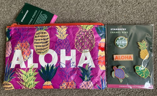 STARBUCKS HAWAII COLLECTION ALOHA PINEAPPLE ZIP POUCH 2020