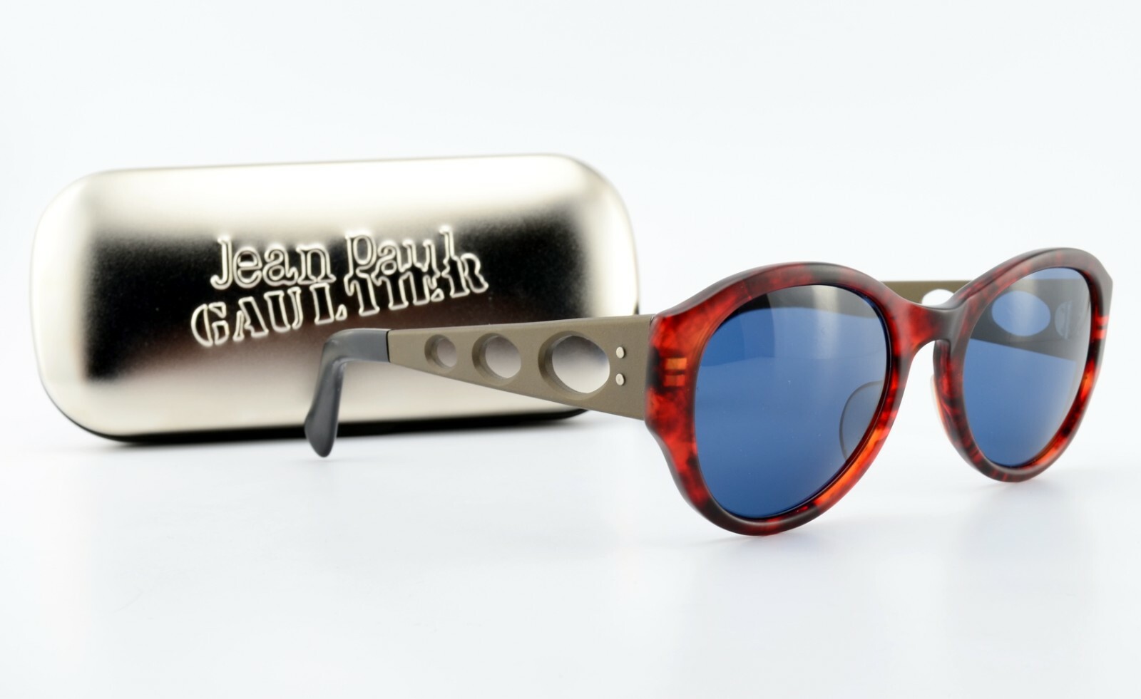 Jean Paul Gaultier サングラス Jean Paul Gaultier Sunglasses 56-1272 Panto Red Olive 90s