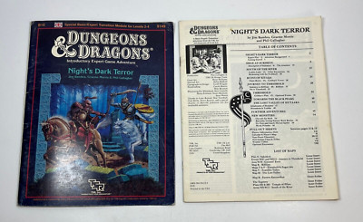 D&D Expert B10 Night's Dark Terror - TSR 9149 - Dungeons & Dragons **BOOK ONLY*
