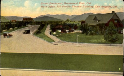 Grand Boulevard Brentwood Park California ~LA Pacific Electric Short Line to Sea