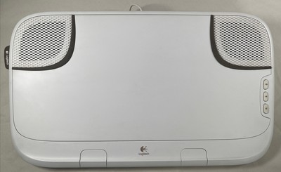 Logitech N550 Speaker Lap Desk White Fully Tested And Working Excellent Cond.
