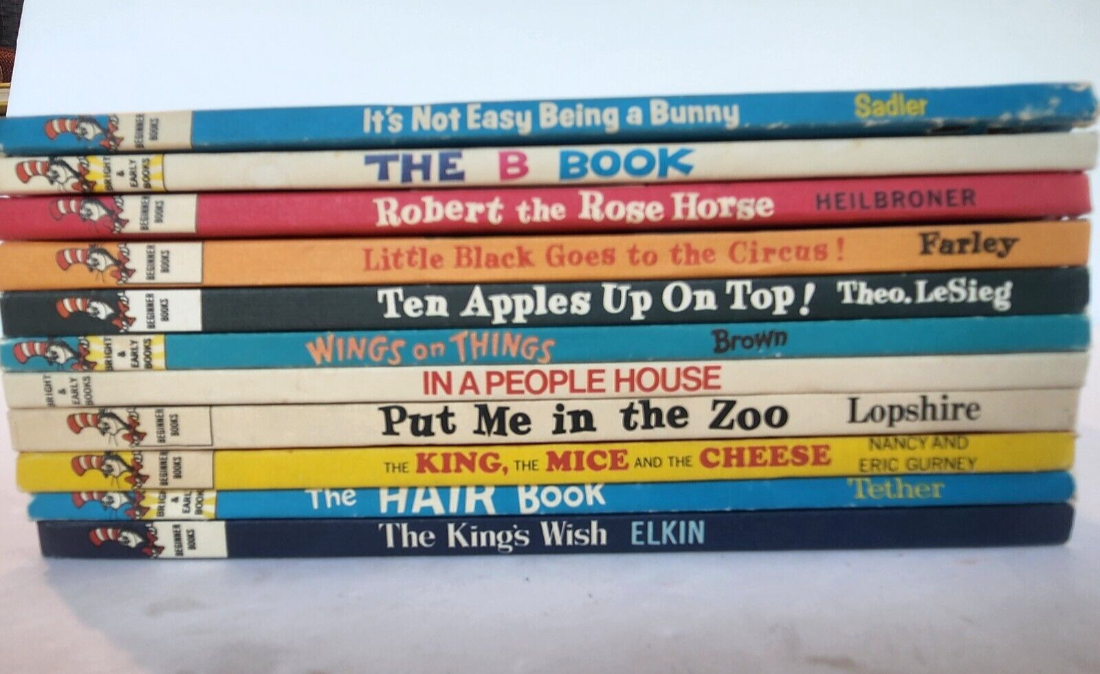Vintage Dr Seuss Beginner Books Mixed Lot of 11 Bright