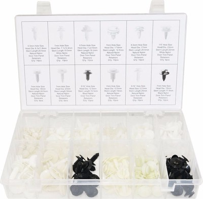 Swordfish 60440 120pc Trim Panel Retainer Clip Assortment For GM Ford & AMC