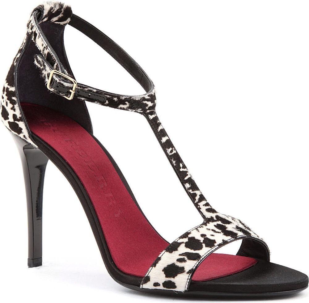 Tacones Burberry mujer estampado animal