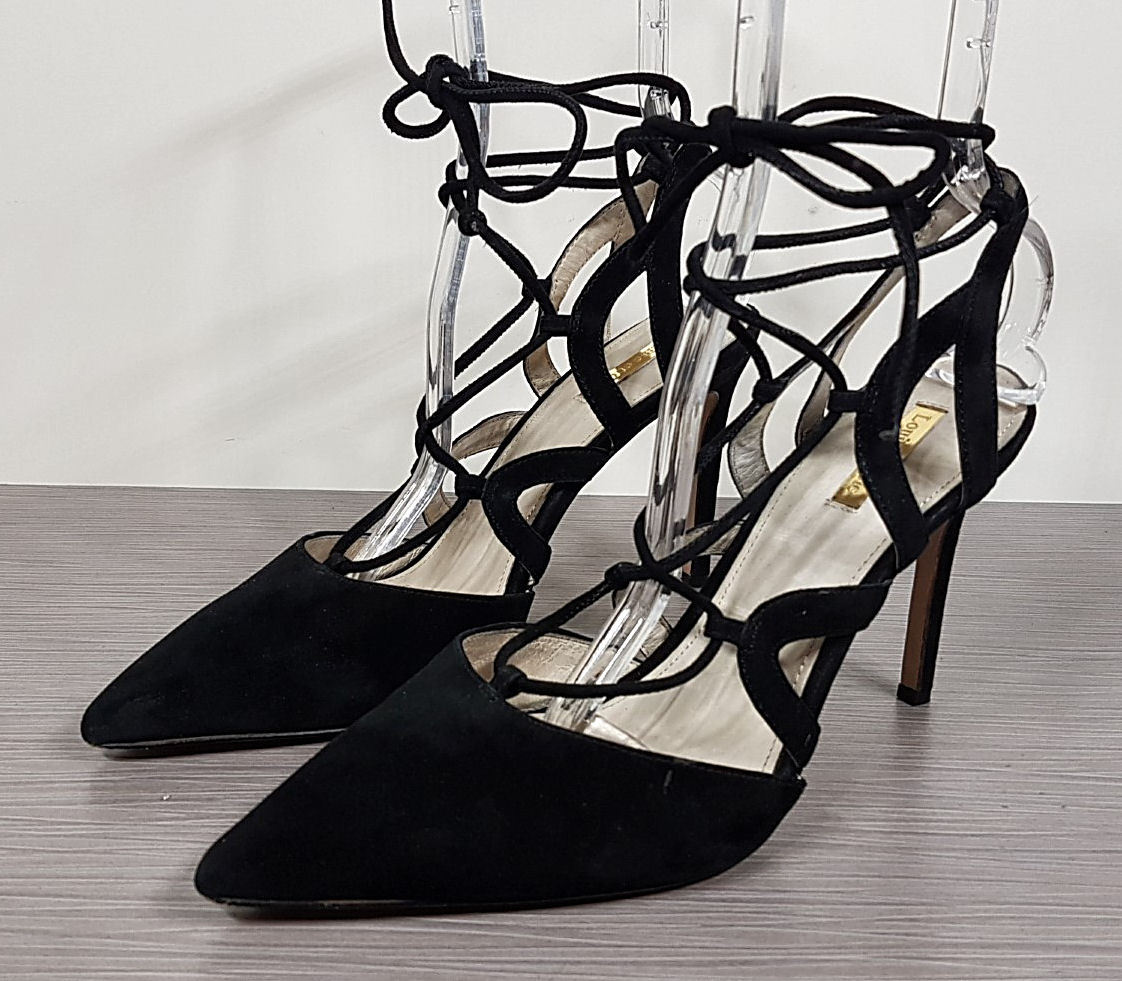 Louise et Cie Juniper Pump, Black Suede, Womens Size 10 / 40M