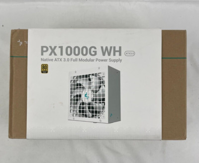 DeepCool PX1000G WH 1000W 80 Plus Gold Fully Modular Power Supply - White