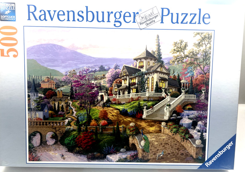 Ravensburger Puzzle 500 Piece "Hillside Retreat" New Sealed