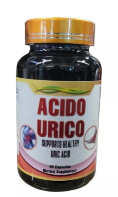 Acido Urico 90 Caps 100% Natural para eliminar el acido urico alto , alivia gota