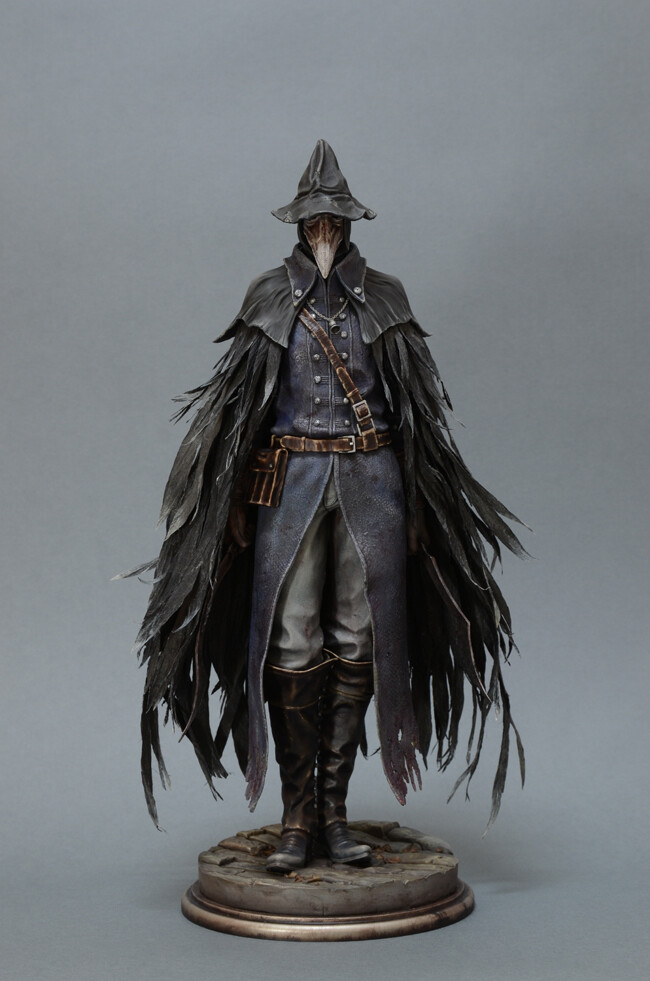 Unassemble Scale 1/6 Unpainted Bloodborne Raven Hunter Resin