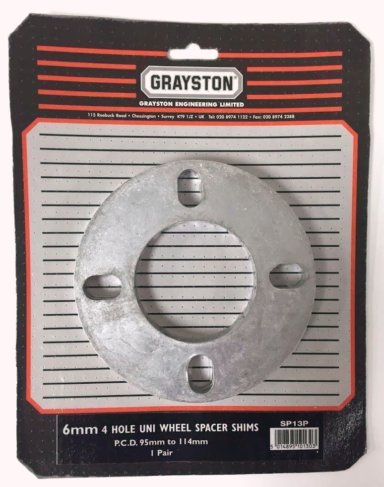 Distanzscheiben zur Spurenverbreiterung