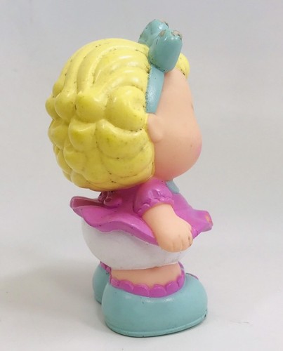 Vintage Playskool Baby Squeak Toy Blonde Doll Dolly Girl Squeaker 1990