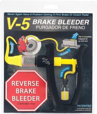 V-5 Reverse Brake Bleeder, Light Duty One Person, Fits all makes and models