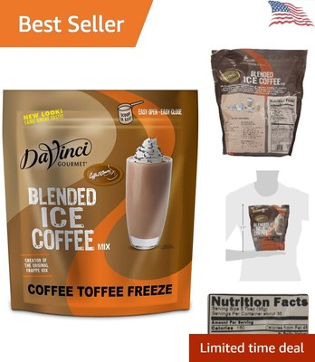 Delicious Coffee Toffee Freeze Blend - Customizable Frappe Mix - 2.75 Pound