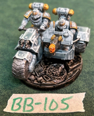 28mm Painted 3-D Printed Science Fiction Motorcycle and Side Car Lot BB-105