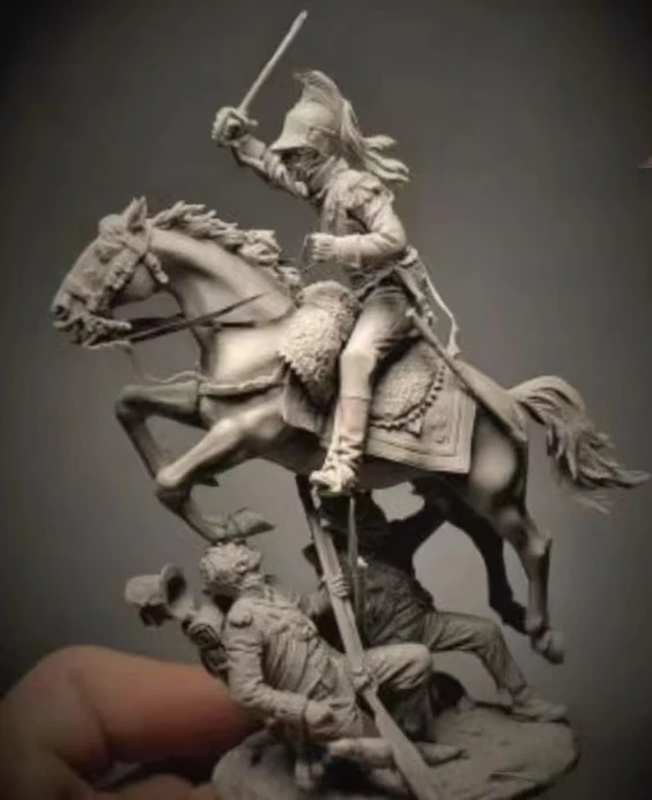 1/32 Resin Model Kit: Napoleonic British Soldiers & French Cavalryman