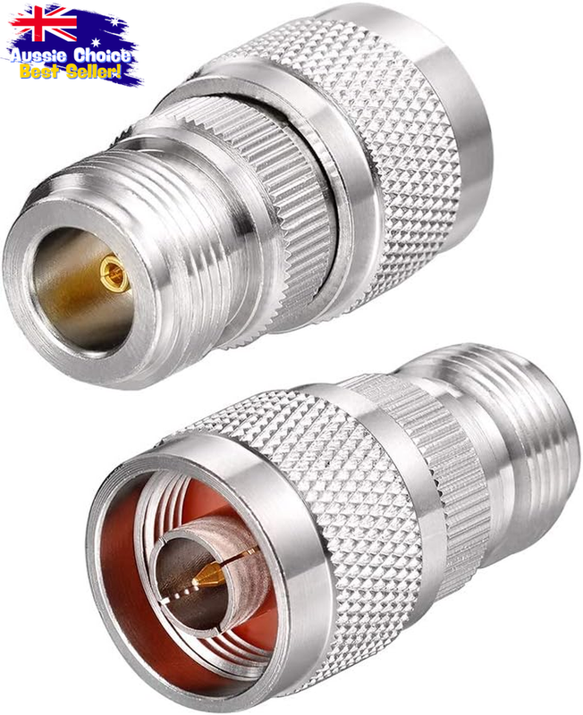 2Pcs N Male to N Female RF Coax Adapter, N Type Connector for 4G/WiFi Antenna
