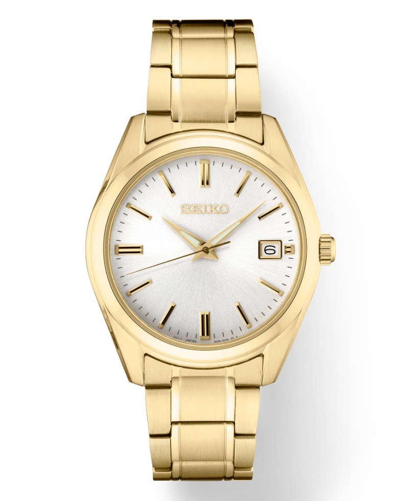 Seiko SUR322 Essentials 36 mm Two-tone Rose Gold Steel