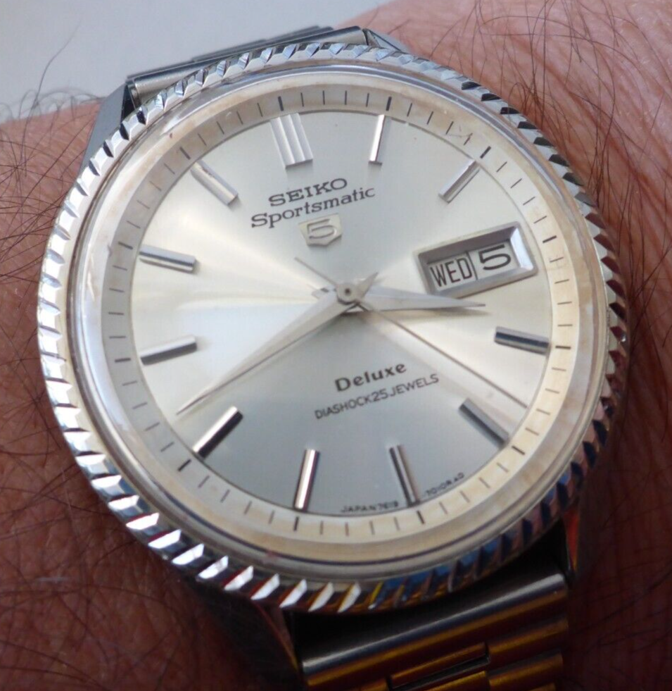 【稼働品】SEIKO Sportsmatic Dolphin 6619-8070 Seiko Sportsmatic 6619-8070 Analog Automatic Men 091 1965