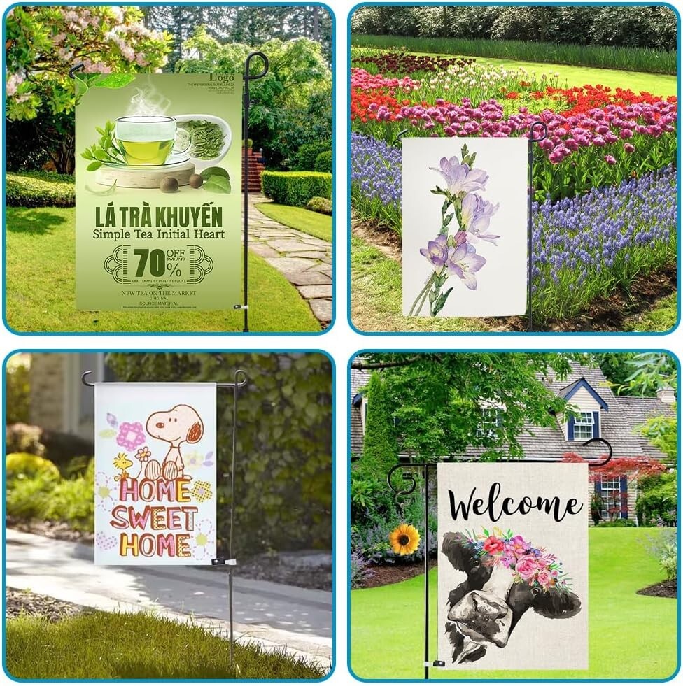 20PCS Garden Flag Stopper Garden Flag Clamps Flag Clamps Stoppers