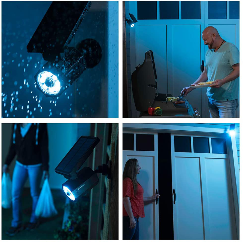 BIONIC SPOTLIGHT SOLAR SPOT 25 Feet Motion Sensor Sun Panels Waterproof
