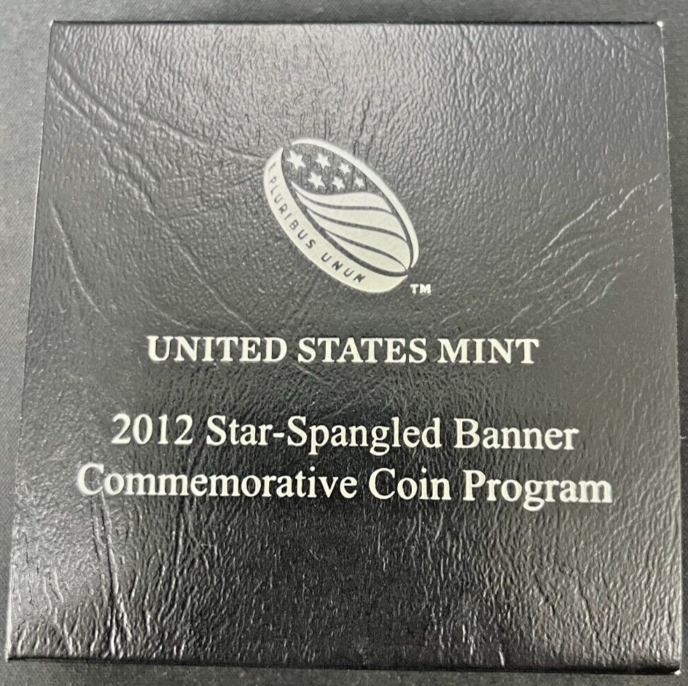 2012 Star Spangled Banner Proof Silver  Commemorative Coin w/ Box & CoA